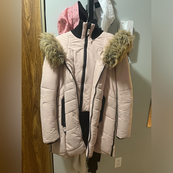 Point Zero Jackets & Blazers - Women's Pink Fur-Trimmed Jacket